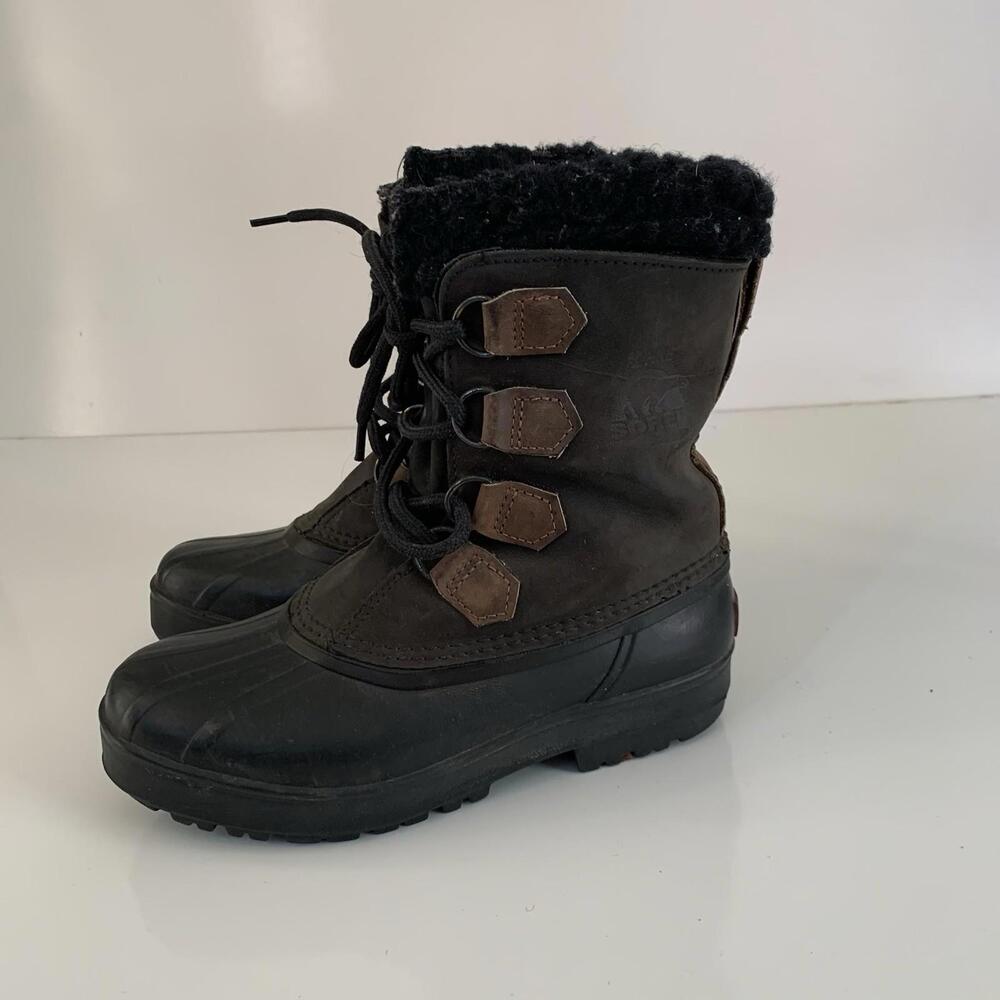 Sorel Vintage Kaufman Sorel Alpine leather suede lace up Winter Boots  7 Y2K 90s